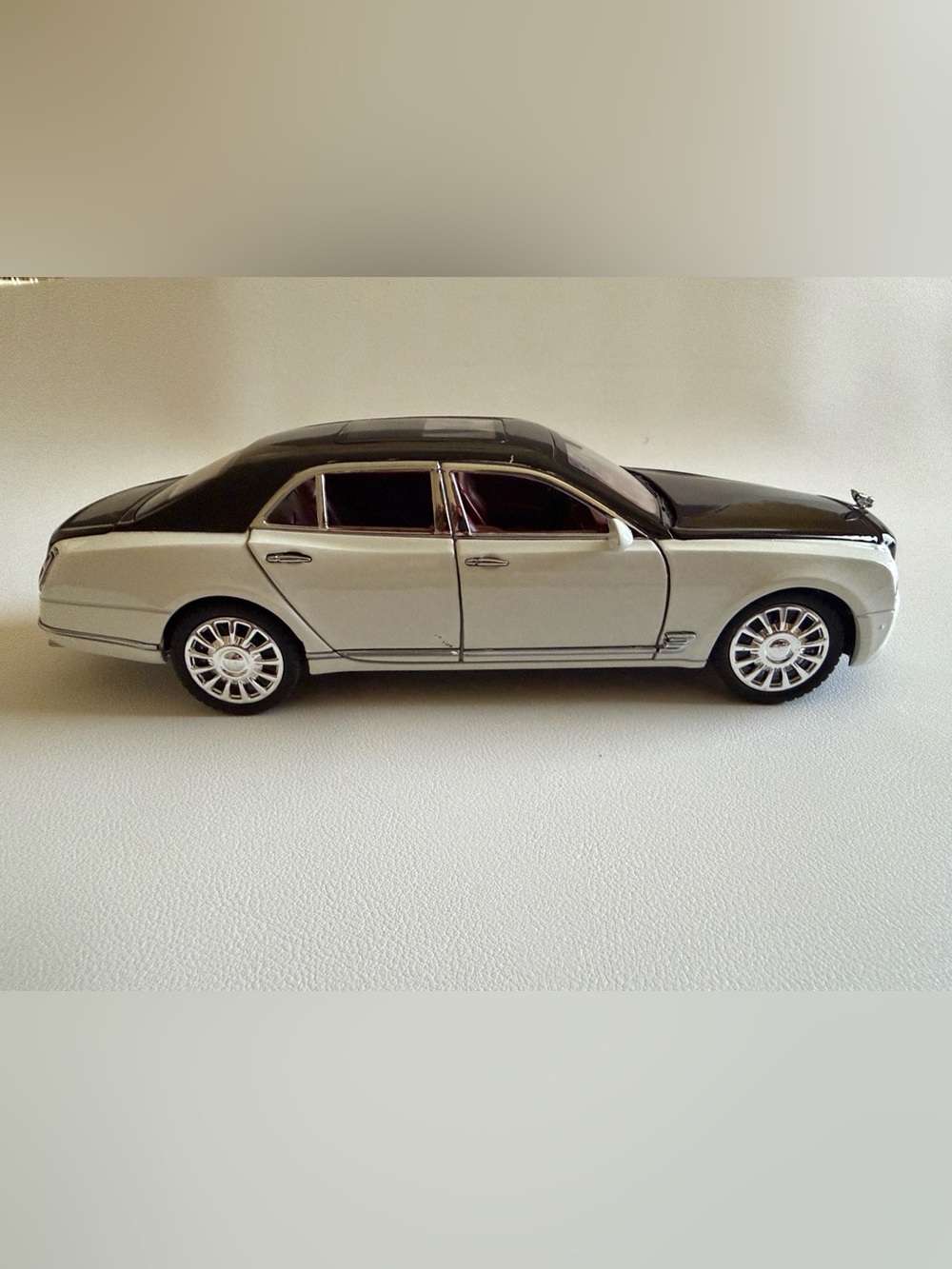 Die-Cast Luxury Stretch Limo Model Car in Black and White